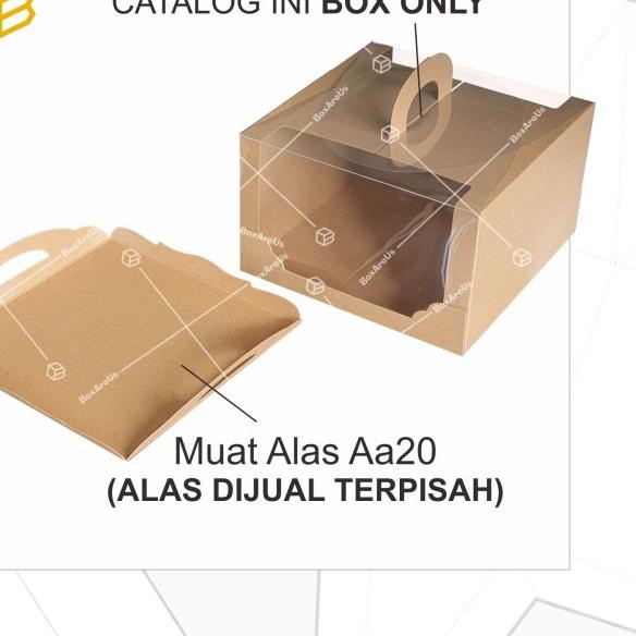 

Box Mika Kotak Kue Cake Packaging Transparan Dus Handle | 42012