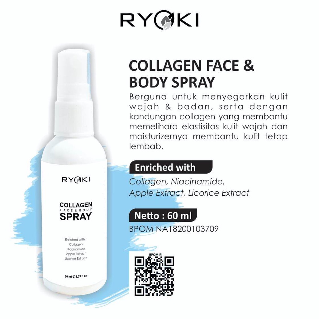 RYOKI COLLAGEN FACE &amp; BODY SPAY 60ML