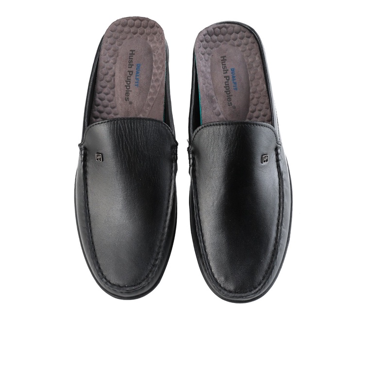 HM001 SEPATU SANDAL HUSH PUPPIES PRIA ORIGINAL KULIT BRANDED HITAM