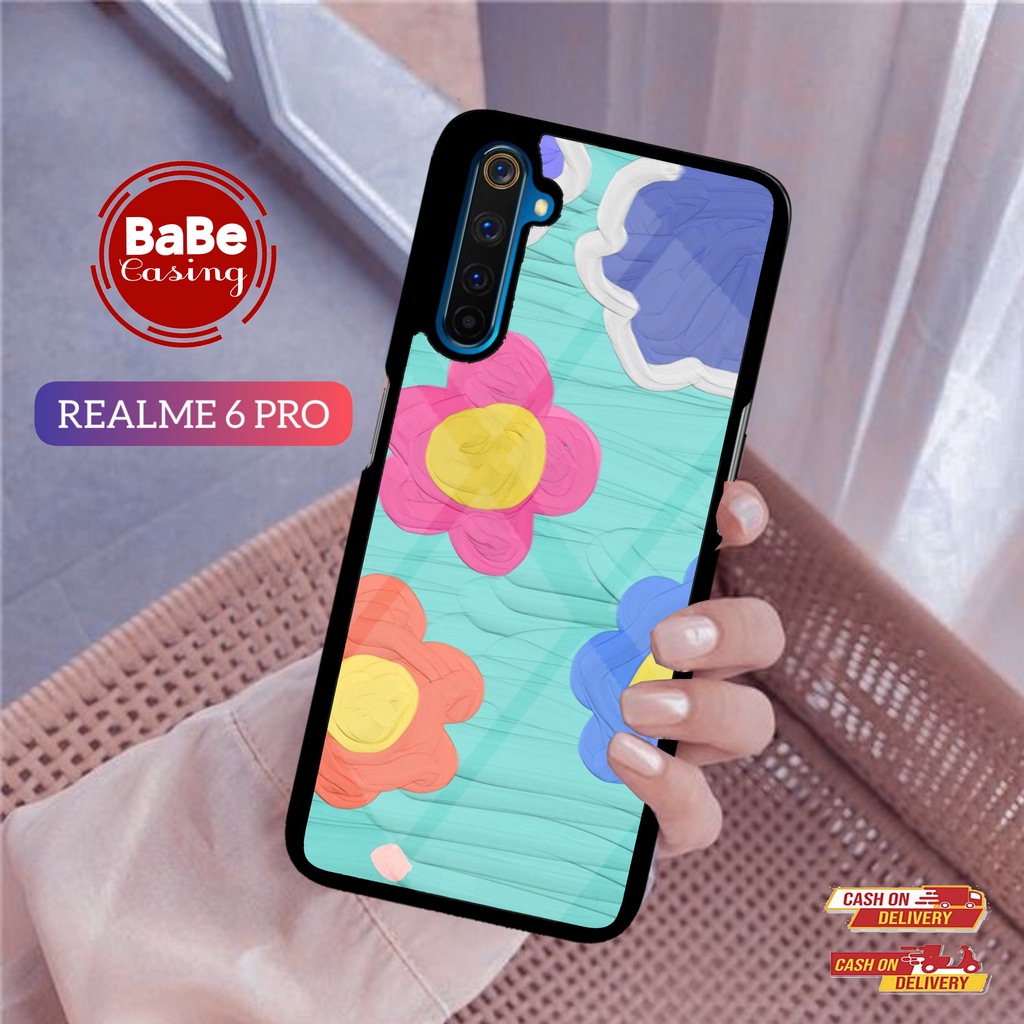 Casing Realme 6 Pro Terbaru Flower Realme 6 Pro Terlaris Termurah Casing Hardcase Softcase Glossy 2d