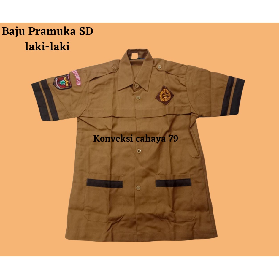 Baju seragam PRAMUKA SD LAKI-LAKI BAHAN PREMIUM (TETREX /BARBARA)