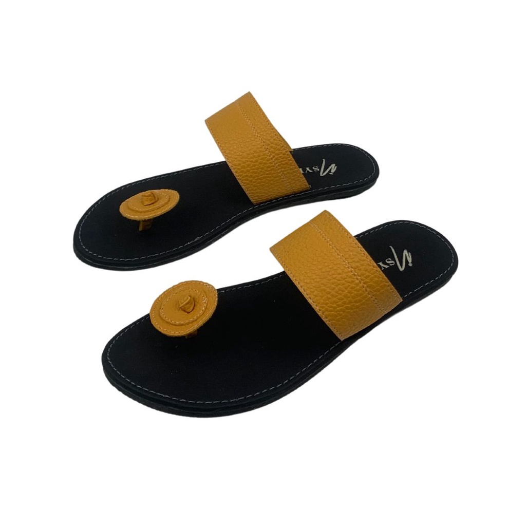 Insyira - Sandal Wanita Juliana / Sandal Papirut Wanita Non Slip Alas Hitam / Sandal Wanita Japit Jamur