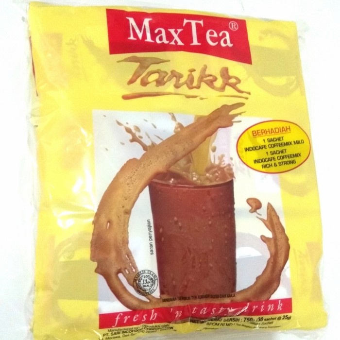 

BAYAR DITEMPAT max tea teh tarik sachet-1 pack 750 gr-isi 30 sachet@25gr halal /TEH DIET/TEH