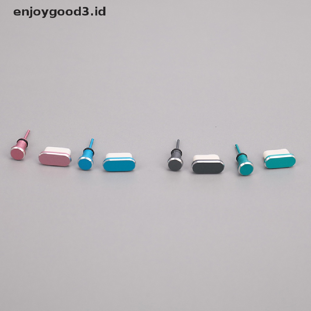 1 Set Port Pengisi Daya Ponsel Tipe C 3.5mm Earphone Jack Sim Card USB C Dust Plug