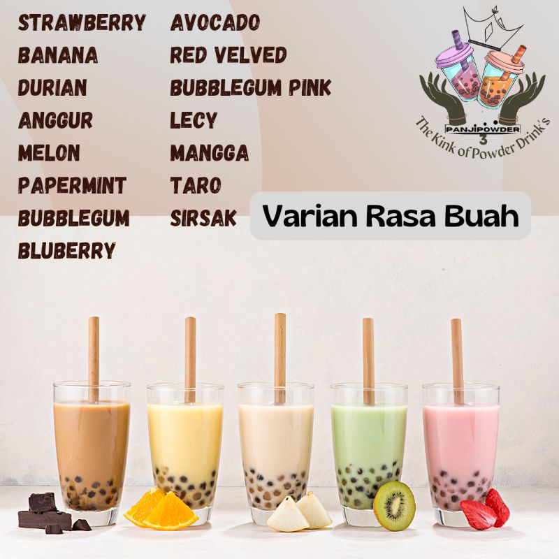 

Ay00! Bubuk Minuman Serbuk Minuman Aneka Rasa Buah Minuman Kemasan 500 Gram Minuman Kekinian Bubuk