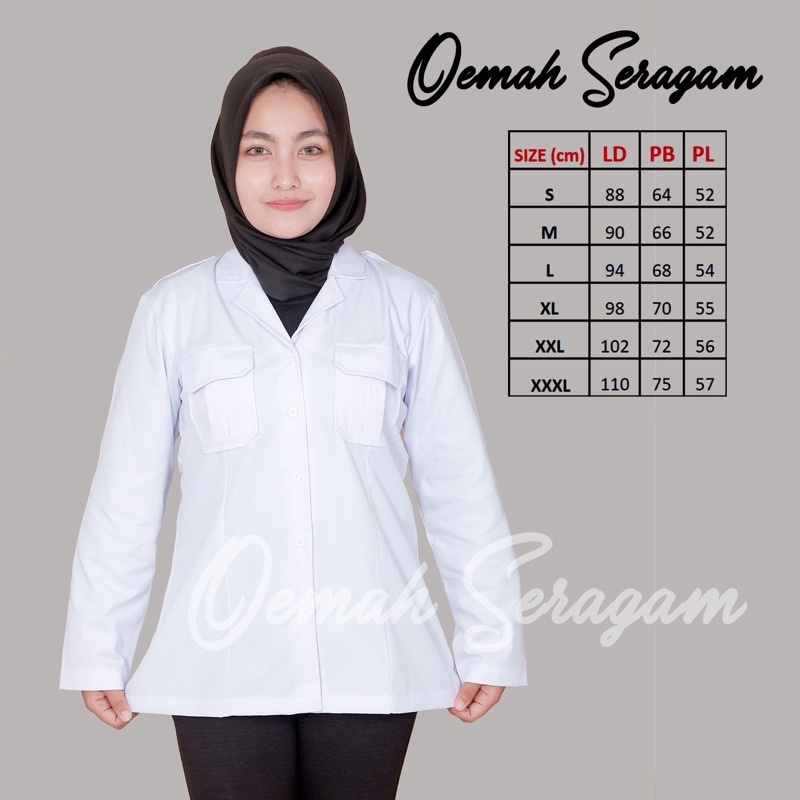 Kemeja putih dinas Wanita Baju Putih Pdh Pns Wanita Kemeja Atasan Putih Kerja Wanita Baju Dinas Putih Pns Pemda Seragam Putih Pdh Kemeja Dinas Baju Profesi Kemeja Putih Atasan