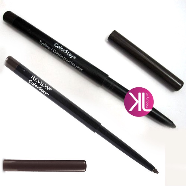 REVLON colorstay eye liner brown/ black Pencil putar matic