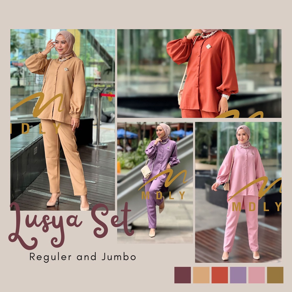 MDLY Original Terbaru Setelan Wanita Lusya Set by Mdly