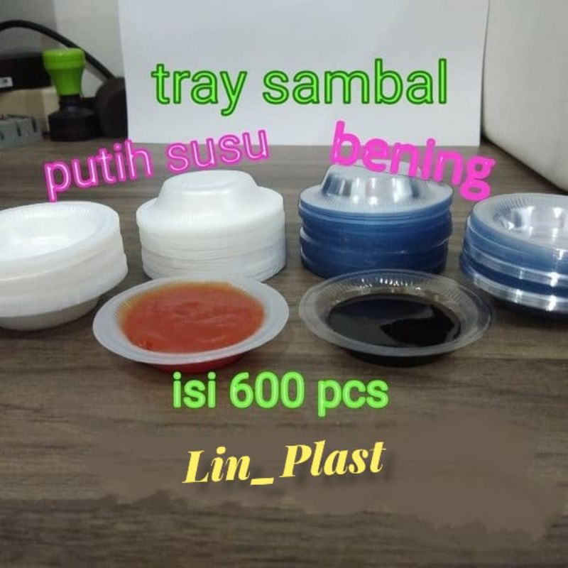 Tray Sambal / Wadah Cup Saus Sambel Mika @600pcs