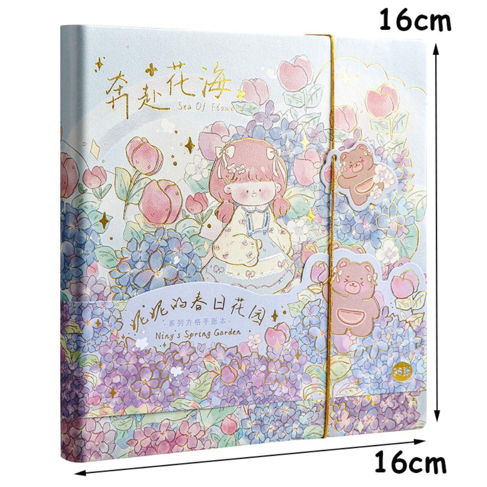 R-flower Notebook Hadiah Siswa Persegi Kreatif Buku Akun Tangan