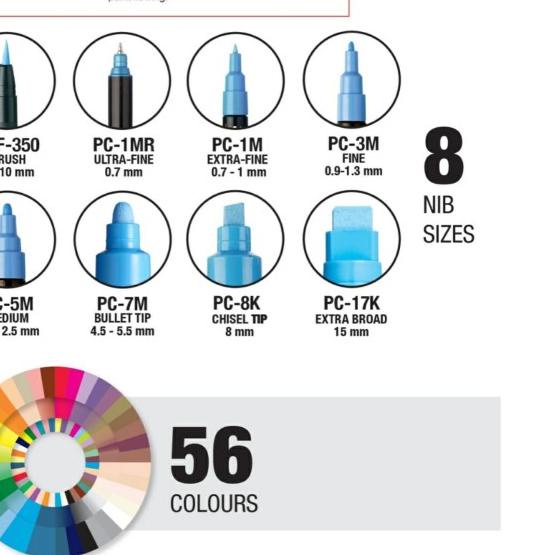 

Uni POSCA Paint Marker PC-8K Broad Chissel Tip 8.0mm