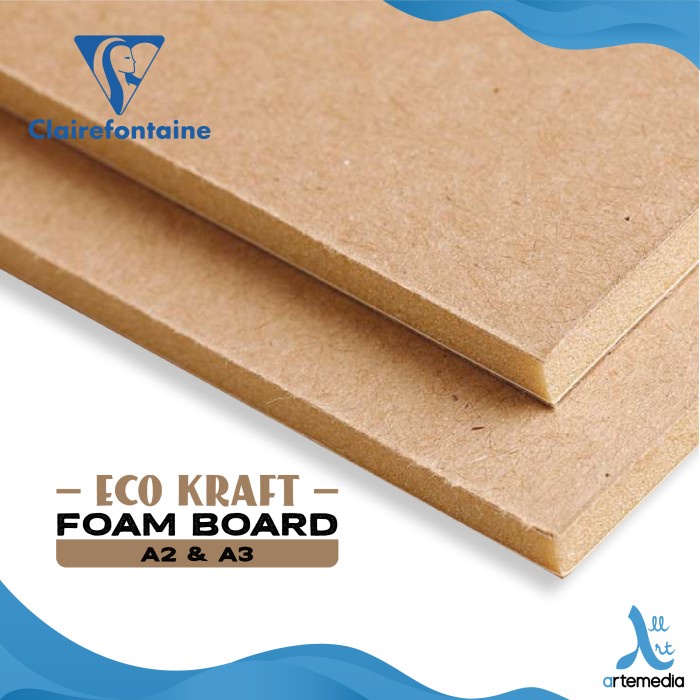 

Clairefontaine Eco Kraft Foam Board Brown Bahan Maket Papan Busa
