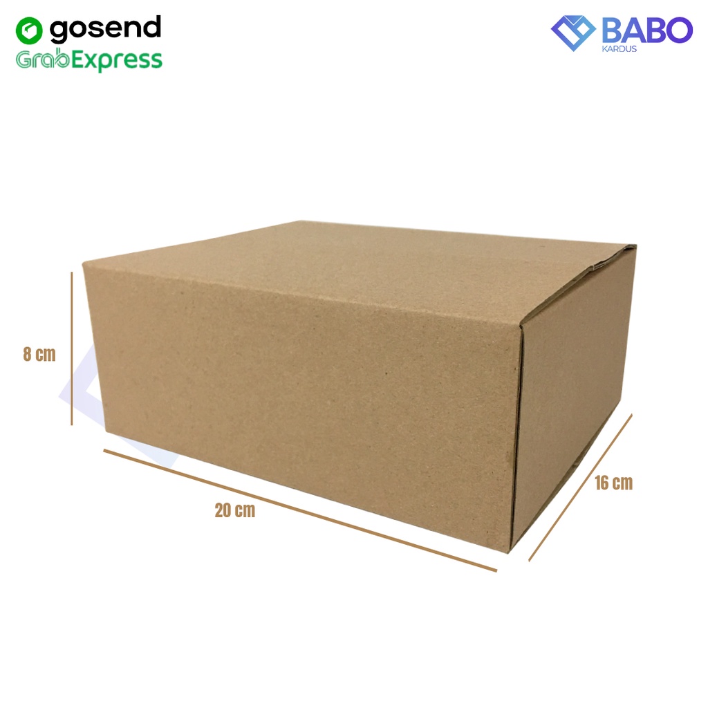 

KARDUS|KOTAK|KARTON|PACKAGING 20x16x8 cm MURAH (Kardus 20 x 16 x 8 cm)
