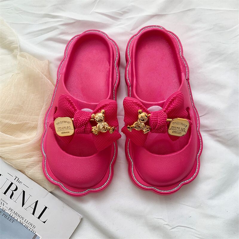 SHOEGALLERY TG1615 Sandal Pantai Wanita Import Sandal Pita Bow Beach Soft Empuk Lentur