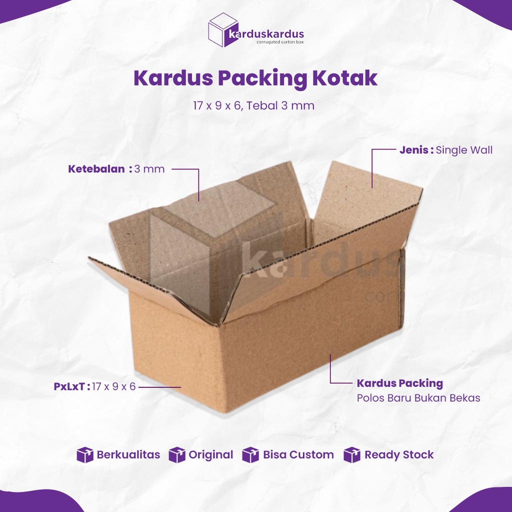 KARDUS | BOX | KARTON PACKING ( 17 x 9 x 6 )