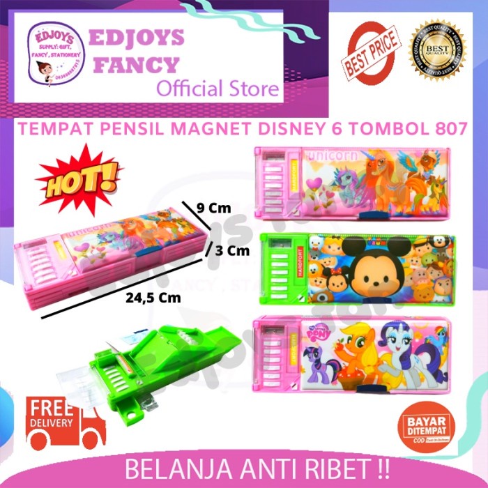 

Tempat Pensil Aesthetic Besar 6 Tombol Termometer Anak Karakter 807