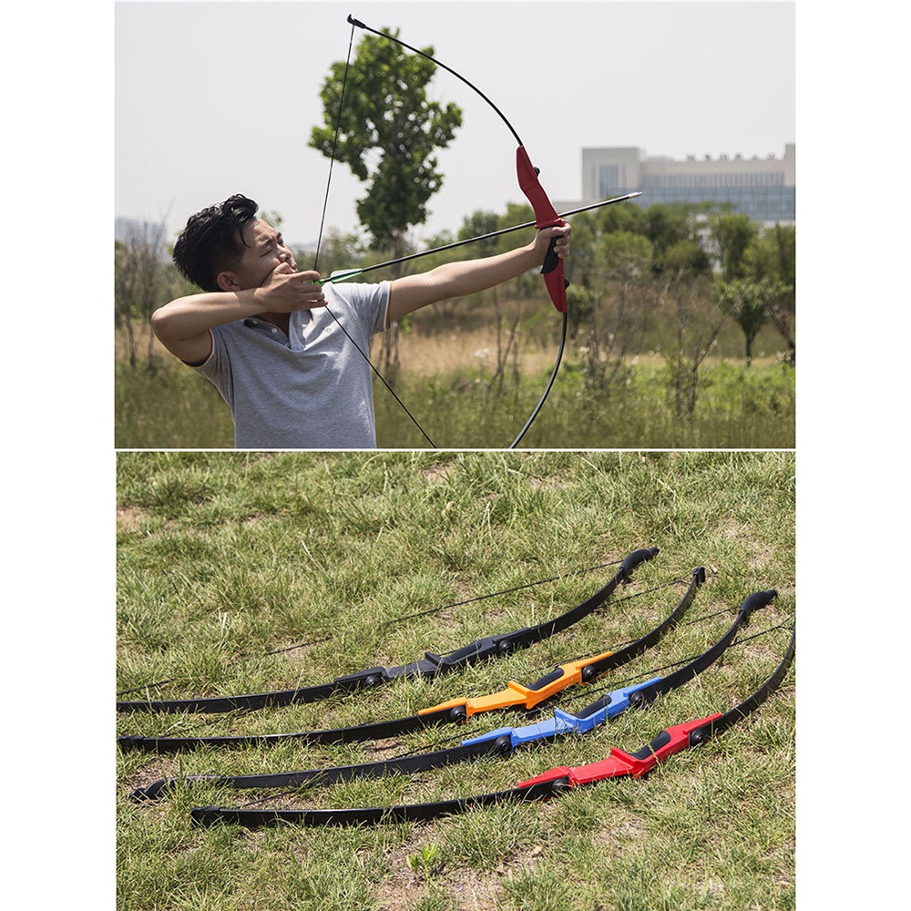 WoSport Busur Panah Powerful Straight Archery Bow - Black - 7RSE56BK