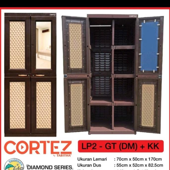 

Lemari pakaian plastik tabitha cortez gantungan / hambalan stock ready