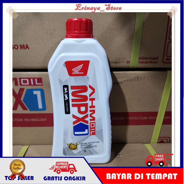 Oli MPX1 MPX 1 AHM Oil Mesin Motor 1 Liter 1L PERDUS 1 Dus X 24 BOTOL