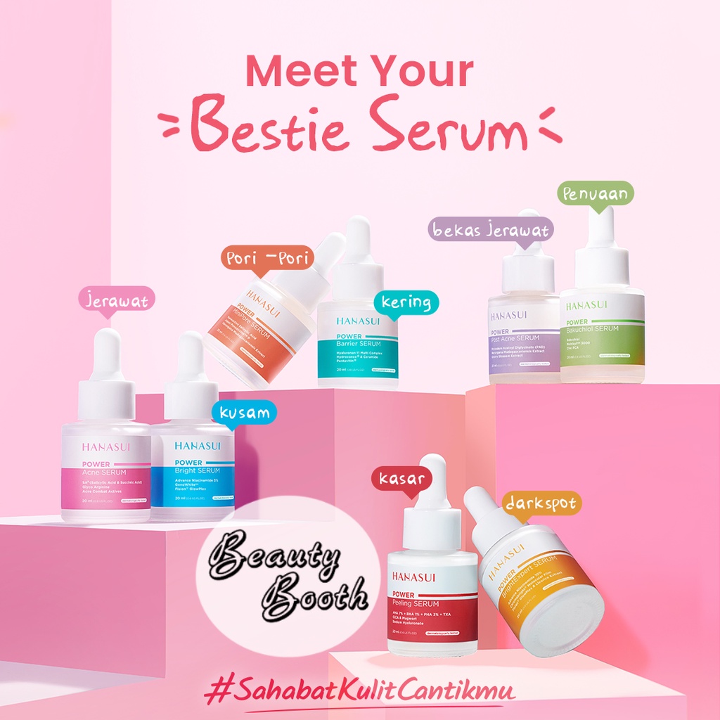 HANASUI Power Serum Series | Serum Acne | Serum Bright | Serum Bakuchiol | Serum Peeling