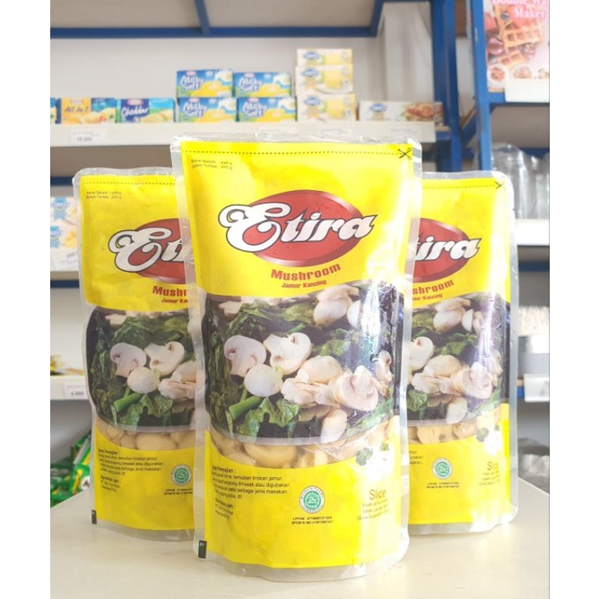 

Etira Mushroom Slice / Jamur Slice Etira 450Gr / Jamur Kuping Etira