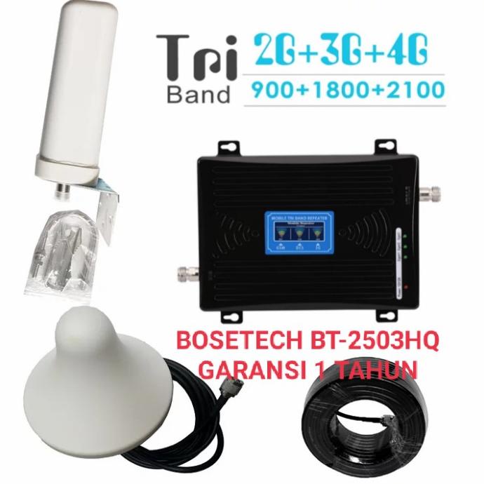 Jamin Sinyal Full Bar, Repeater Gsm Triband 4G Lte, Penguat Signal Hp
