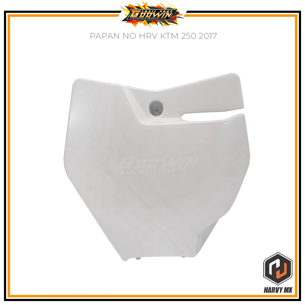 Plat papan nomer nomor HRV KTM 250 2017 / 2014 Sixday Hitam orange putih Terlaris