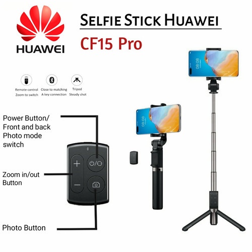 HUAWEI CF15 Pro Tripod Selfie Stick Pro Tongsis Original