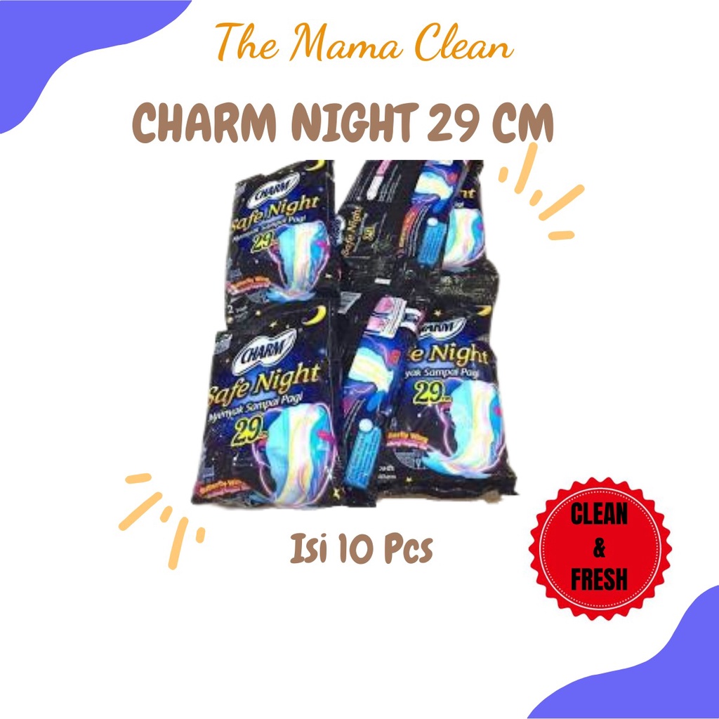 CHARM NIGHT 29cm / 1 RENCENG ISI 10 Sachet (1 Sachet 2Pads)