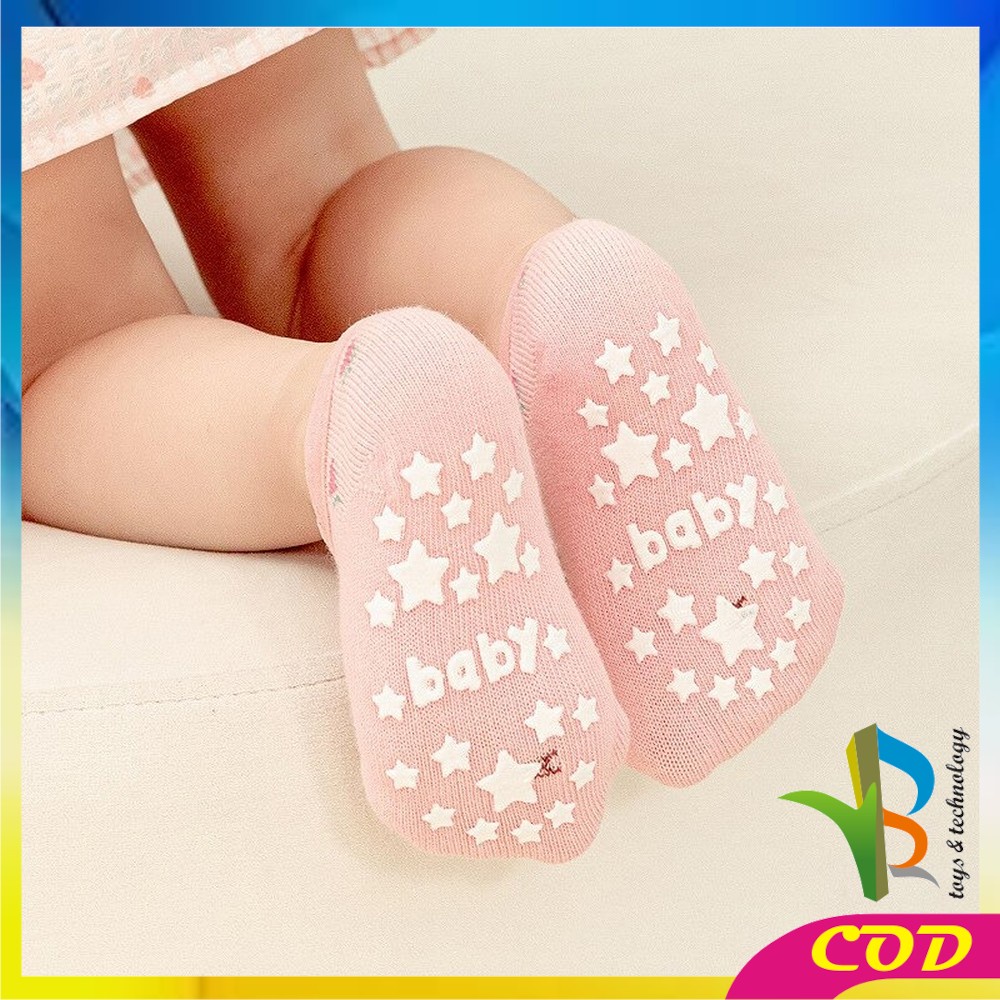 RB-P91 Kaos Kaki Anak Anti Slip Dengan Strap Baby Socks Kaos Kaki Ankle Bayi Antislip Kartun Hewan