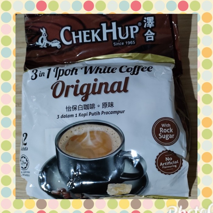

WHITE COFFEE CHEK HUP ORIGINAL 3IN1
