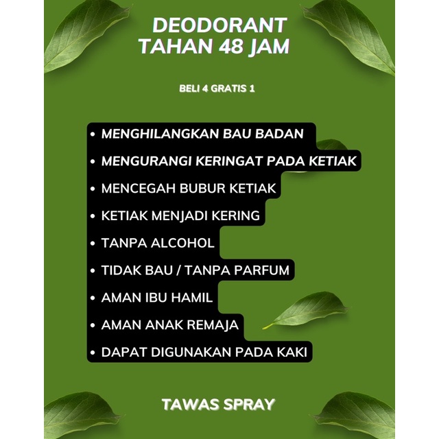 Deodorant Spray Natural Penghilang Bau Badan dan Kaki Ampuh by Sicco Care