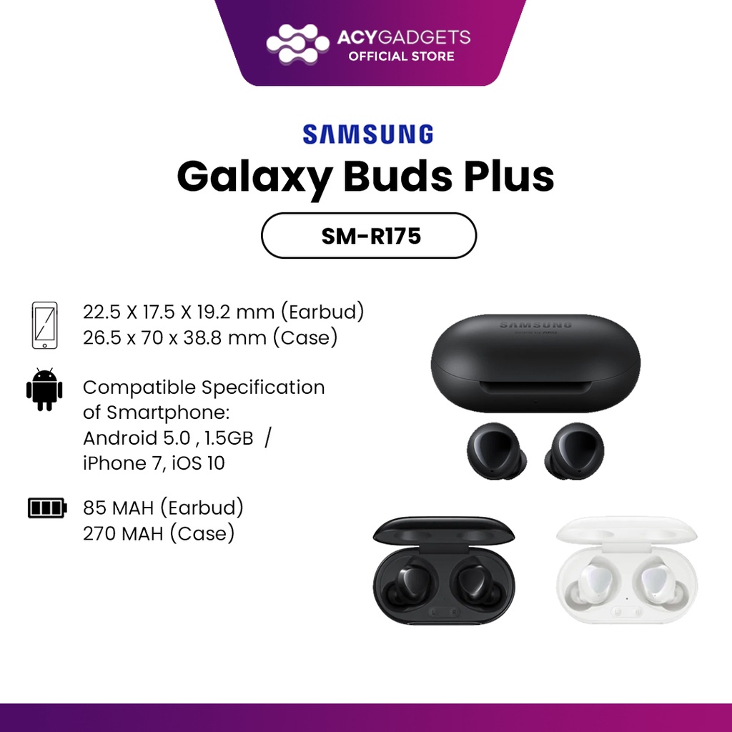 SAMSUNG GALAXY BUDS PLUS / BUDS+ SM-R175 ORIGINAL GARANSI RESMI SEIN