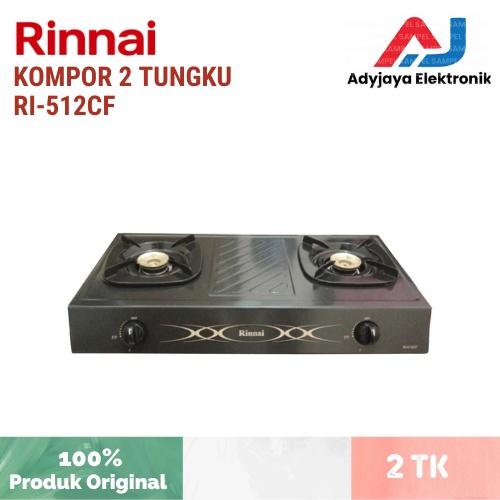 KOMPOR GAS 2 TUNGKU RINNAI RI-512CF