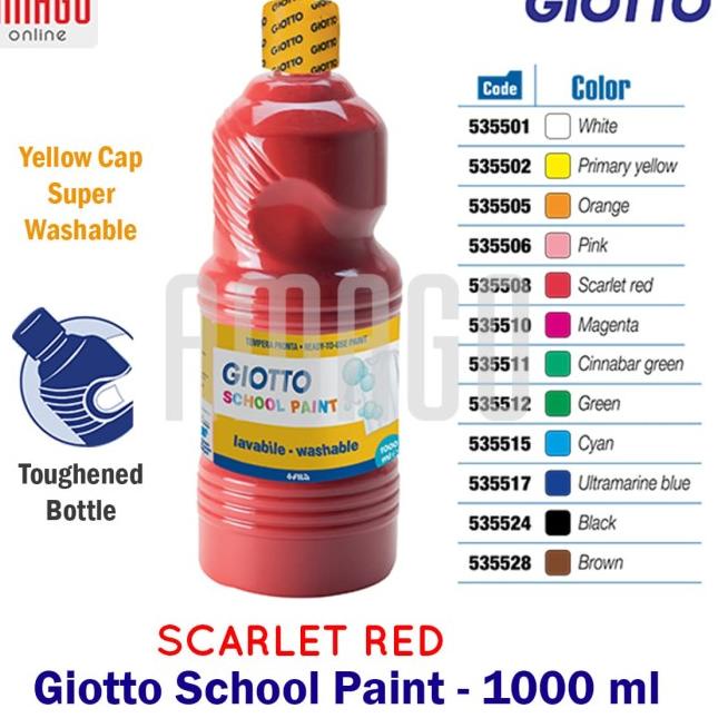 

GIOTTO SCHOOL PAINT - SCARLET RED - 1.000 ml - 535508