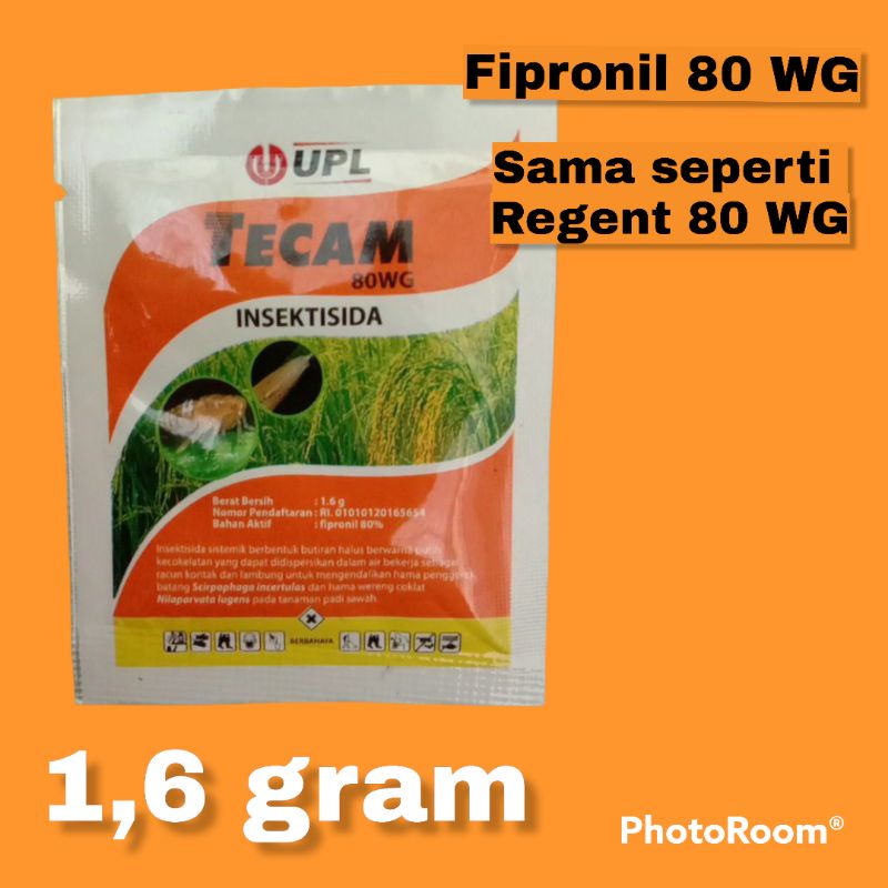 INSEKTISIDA TECAM 80WG SAMA SEPERTI REGENT 80WG SACHET PEMBASMI HAMA PENGGEREK BATANG WERENG SEMUT P