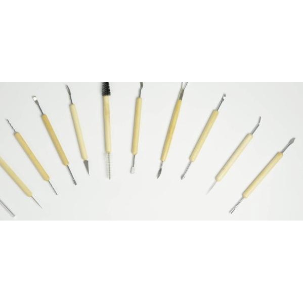 

Pottery & Sculpting Art Tools Set isi 11 / Clean up Tools Kit