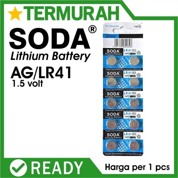 Baterai Jam Tangan Alkaline Tianqiu LR41H 1.5V All For Watch Battery Batrai Baterai / isi 1 butir