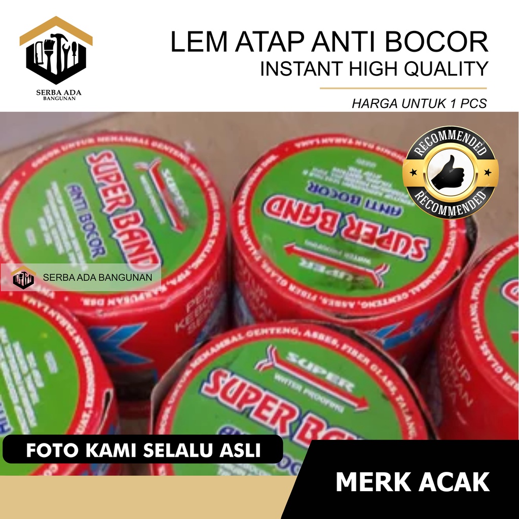 Lem seng asbes / lem seng super band anti bocor/PENUTUP KEBOCORAN/LEM PERBAIKAN FIBERGLASS / LEM PIPA TALANG