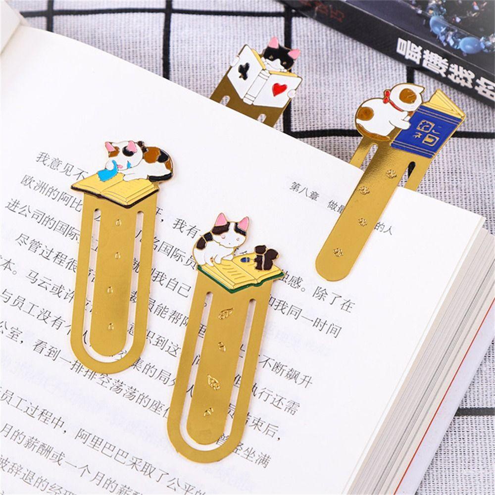 Mxbeauty Bookmark Lucu Stationery Animals Kartun Kertas Cilp Cat Jepang Bookmark