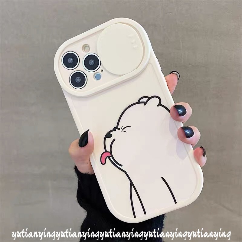 Soft Case Tpu Motif Kartun Beruang Lucu Cover IPhone 7 Plus XR 11 Pro Max X XS Max 13 11 12 Pro Max 8 Plus