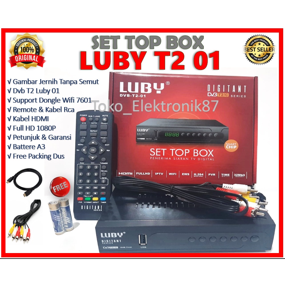 Set Top Box Luby T2 Tv Digital Luby Stb Luby Setopbox