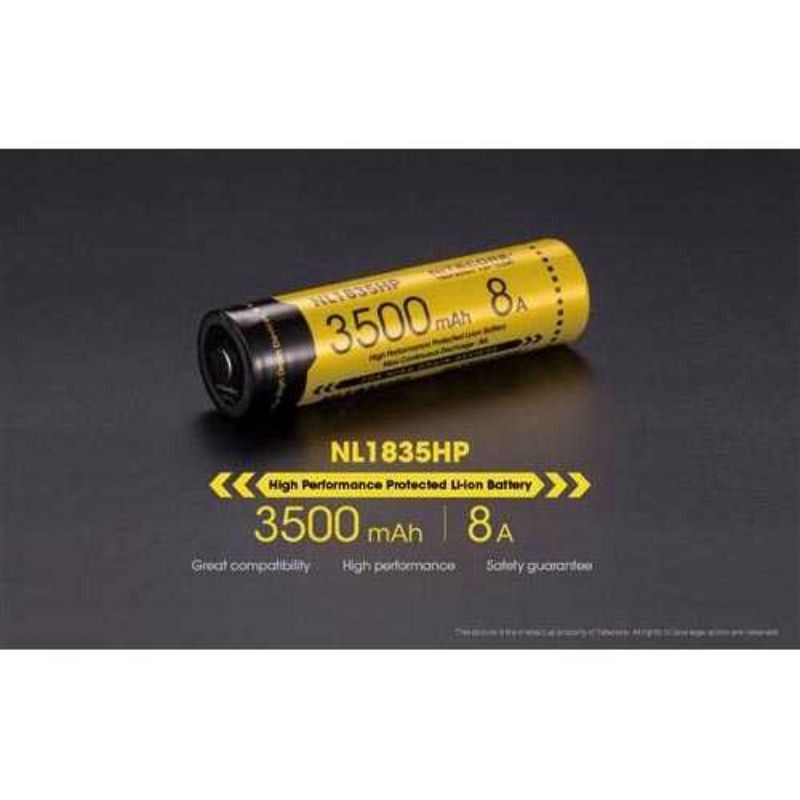 NITECORE 18650 Baterai Li-ion High Perform 3500mAh 3.6V 8A - NL1835HP