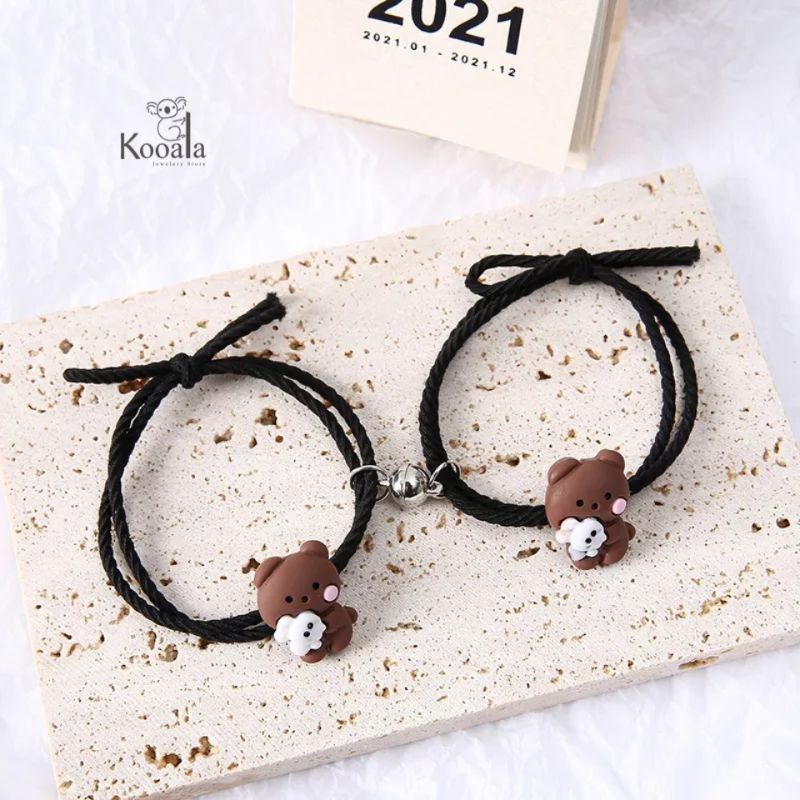 Gelang Couple Magnet Karakter Kelinci untuk Pacar Pasangan Sahabat