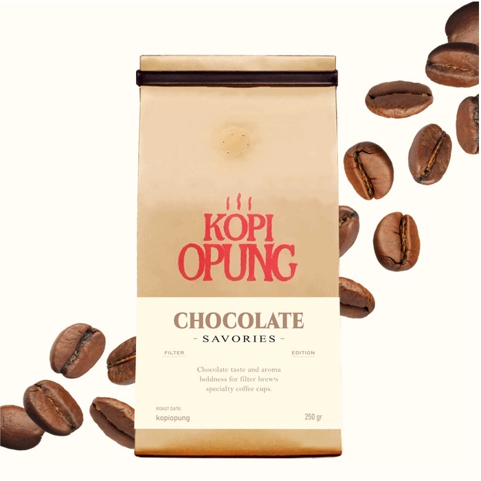 

CHOCOLATE SAVORIES FILTER SPECIAL BIJI KOPI / BUBUK 250 GR