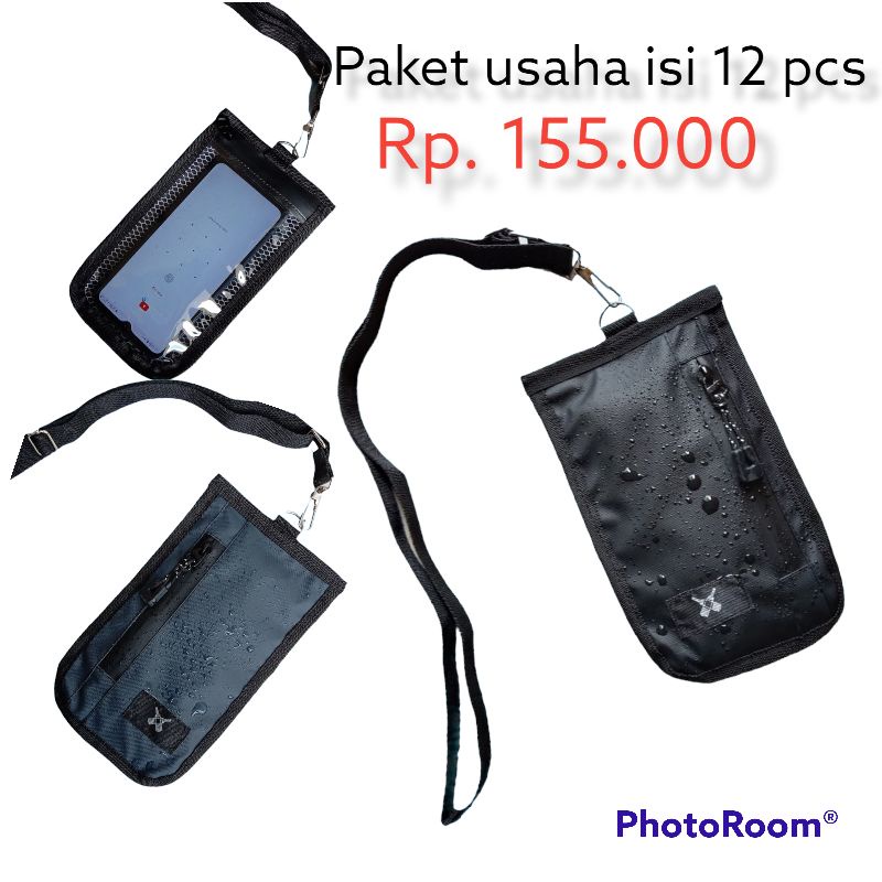 Grosir Tas!! Tas Hp Waterproof isi 12 Pcs Tas Handphone Mika