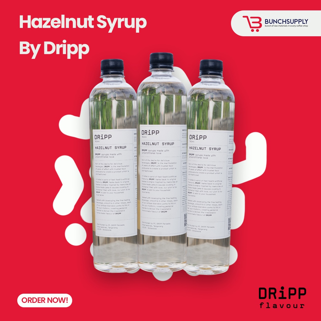 

DRIPP Hazelnut Syrup 750ml - Bunch Supply Bekasi
