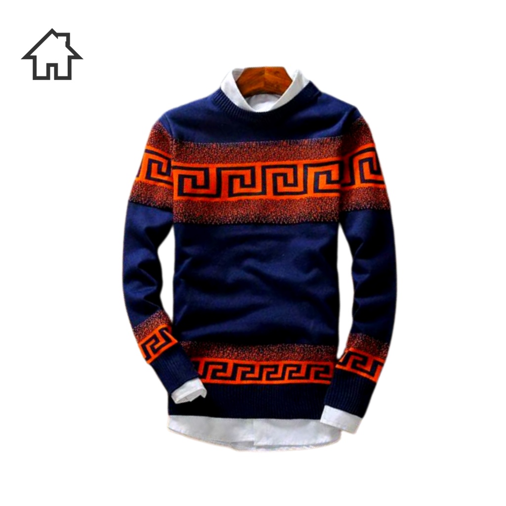 POJOK_FASHION.CO.ID - SWEATER RAJUT LABIRIN DOTY TRIBAL BEST SELLER