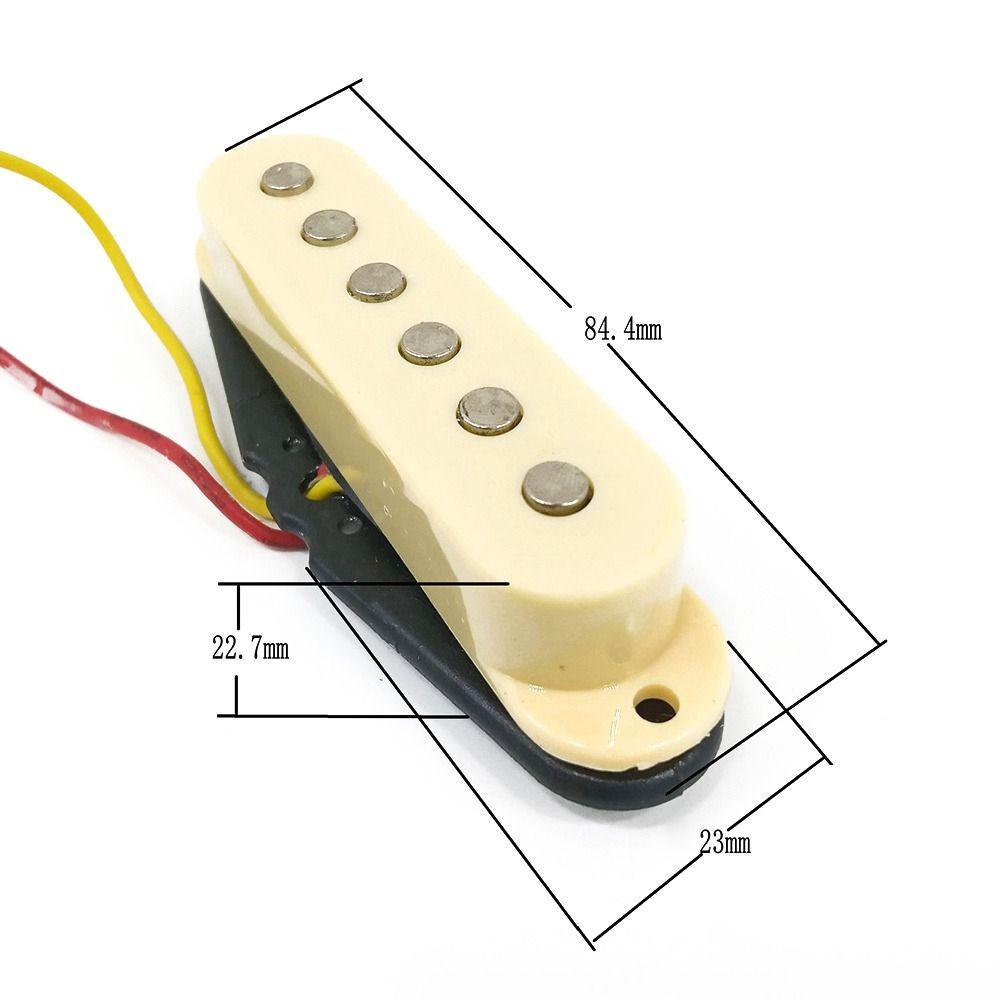 Pickup Gitar CHOOKYY V 5koil Tunggal Single Bagian Gitar Staggered-Pole Neck Jembatan Tengah