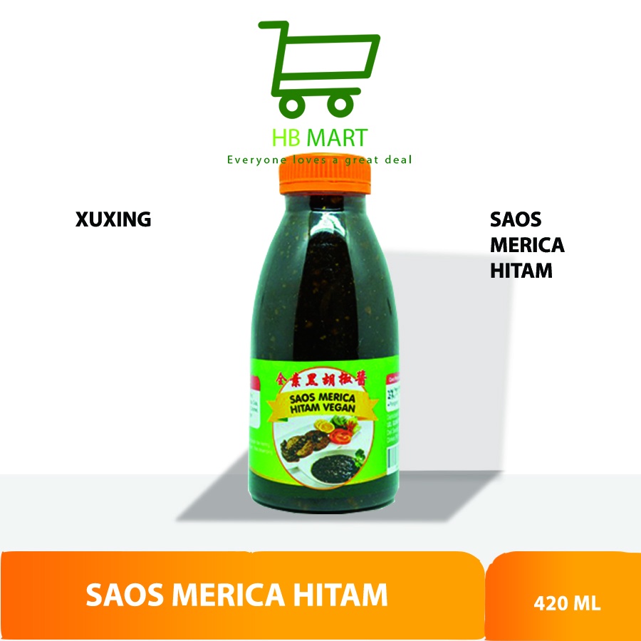

Saus - Saos Merica Hitam Xu Xing 420 ml Vegan & Vegetarian